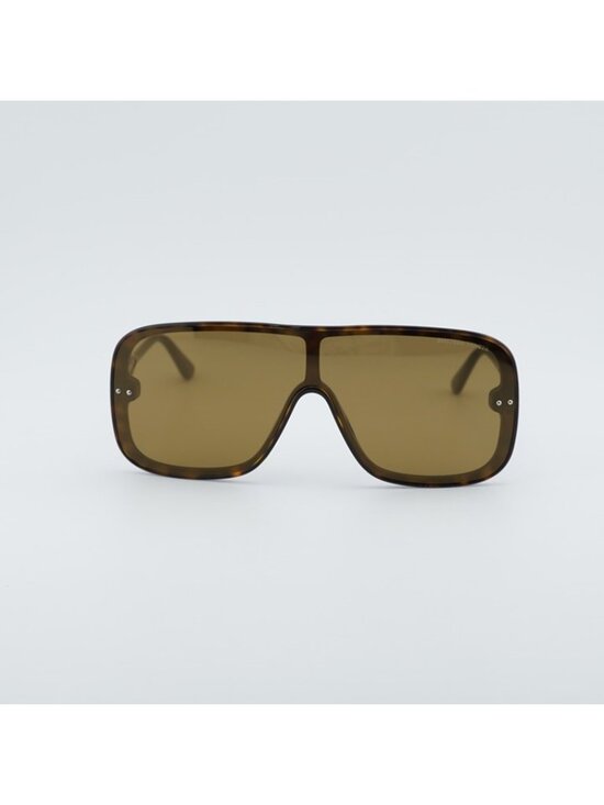 Bottega Veneta BV0167S 003 Sunglasses Havana Shield Frame, Brown Lenses main image 5